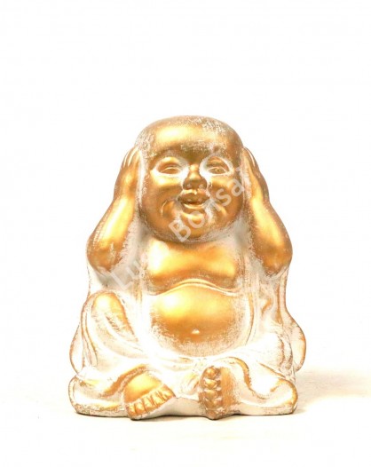 Buddha Cerâmico Pequeno "No Hear"