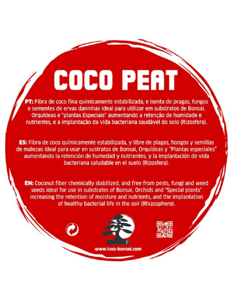 Coco Peat XL - Bonsai Substrate - 7.5 Lt