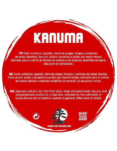 Kanuma 3 a 6 mm - Substrato de Bonsai - 1,5 Lt