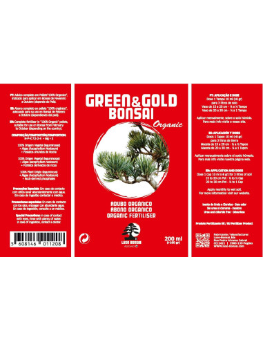 Green & Gold Bonsai Organic - Adubo - 200 ml