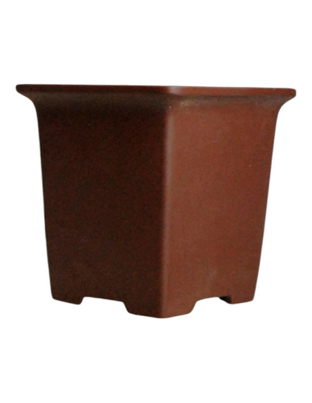 Vaso de Bonsai Cascata 19*18,5*18,5 cm Sem Esmalte - Yixing