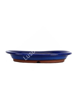 Vaso Oval 34,5*26*5 cm JP Azul
