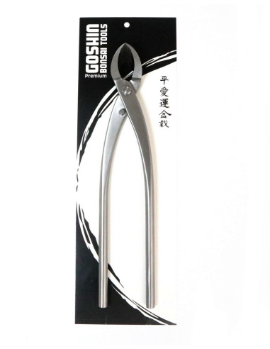 Bonsai-Zange - Seitlicher Schnitt 280 mm - Edelstahl Goshin