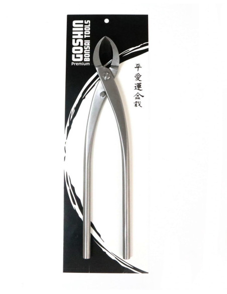 Bonsai-Zange - Seitlicher Schnitt 280 mm - Edelstahl Goshin