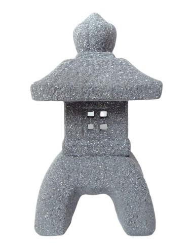 Kleine Keramiklaterne - Granit - 23*13*13 cm