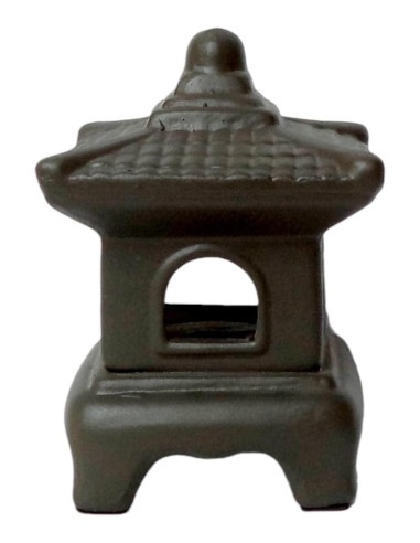 Mini Ceramic Lantern - Grey - 16*11*11 cm