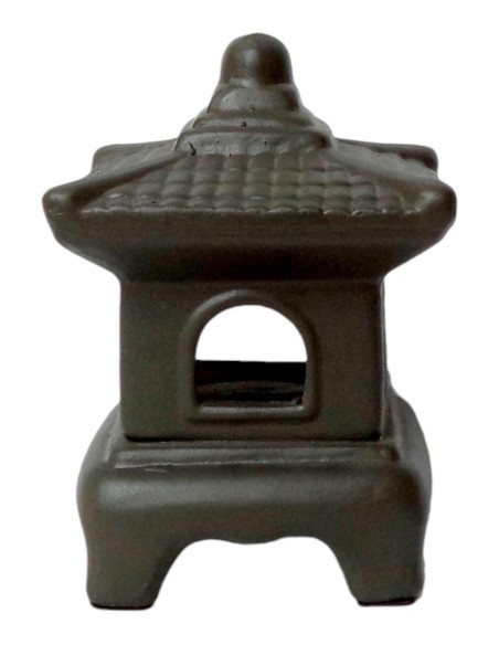 Lanterna in ceramica mini - Grigio - 16*11*11 cm