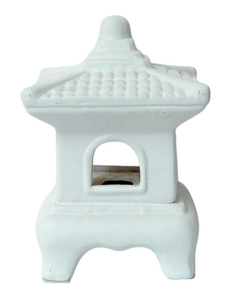Lanterna in Ceramica Mini - Bianco - 16*11*11 cm