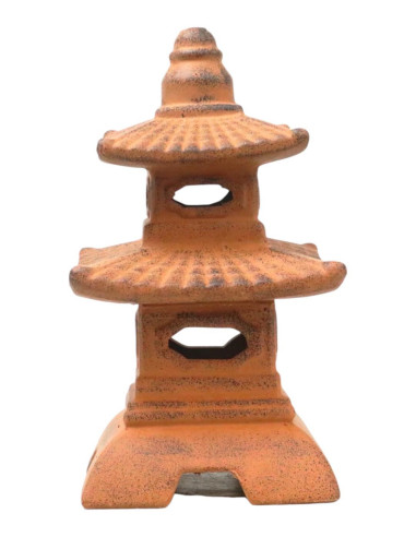 Mittlerer keramischer Pagode - Kastanienbraun - 32*17*17 cm