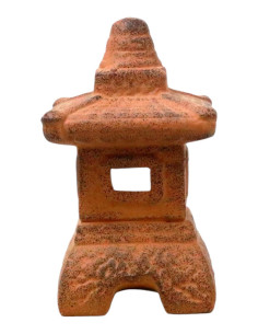 Keramik-Mini-Laterne - Kastanie - 18*10*10 cm