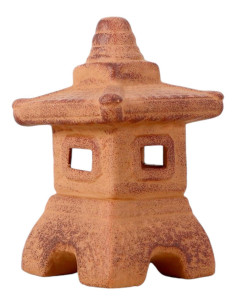 Keramik-Mini-Laterne - Kastanie - 18*10*10 cm 2