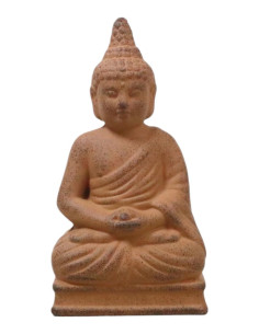 Piccolo Buddha in Ceramica "Seduto" - Marrone - 25*13*9 cm