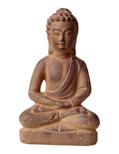 Buddha Cerâmico Médio "Sitting" - Castanho - 29*16*9 cm