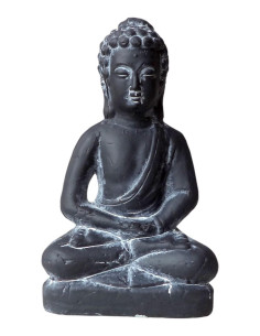 Mittelgroßer Keramik-Buddha "Sitzend" - Schwarz - 29*16*9 cm