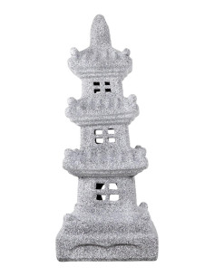 Triplo XL Ceramic Pagoda - Granite - 50*19*19 cm