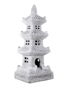 Triplo XL Ceramic Pagoda - Granite - 50*19*19 cm 2