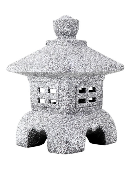 Lanterna de Cerâmica Média - Granite - 28*18*18 cm
