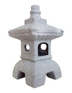 Grande lanterne en céramique - Granite - 38*22*22 cm 2