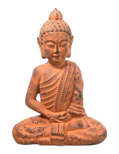 XL Keramik Buddha "Sitzend" - Braun - 51*35*16 cm