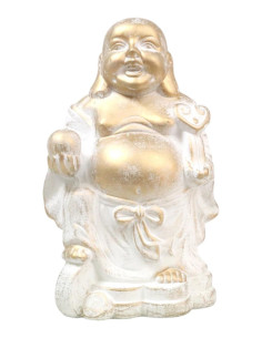 Grande Buddha Ceramico "Happy" - Dorato - 31*19*14 cm