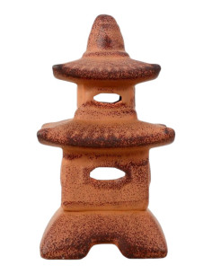 Pagoda in Ceramica Mini - Castagno - 15*8*8 cm