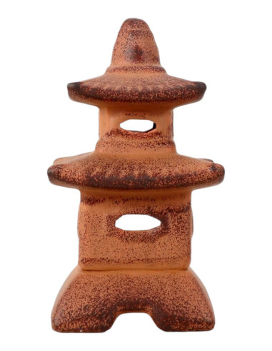 Pagoda Ceramica Mini - Marrone - 15*8*8 cm