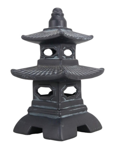 Mini Keramik-Pagode - Schwarz - 15*8*8 cm