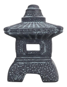 Lanterna de Cerâmica Média - Preta - 28*18*18 cm