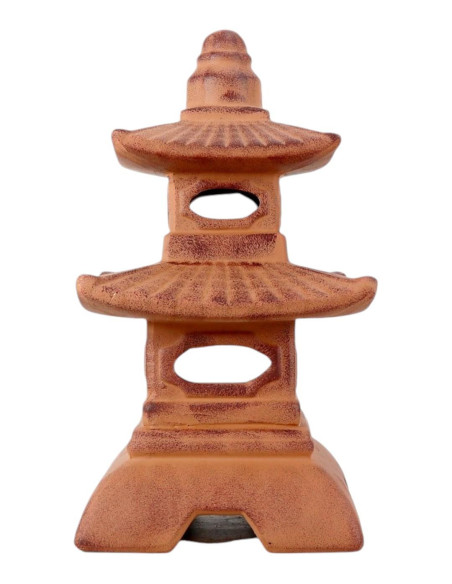 Grand Pagode Céramique - Marron - 40*21*21 cm