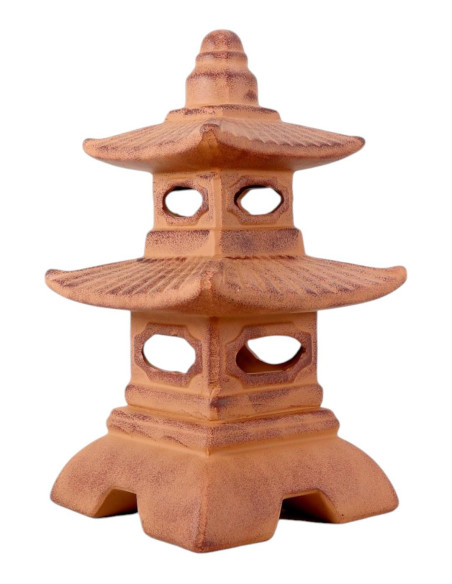Grand Pagode Céramique - Marron - 40*21*21 cm