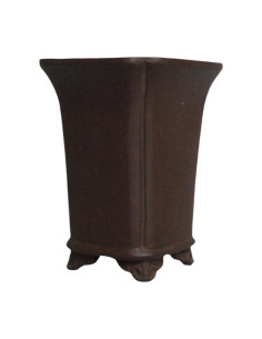 Vaso di Bonsai Cascata 10*10*12,5 cm Senza Esmalte - Yixing 2