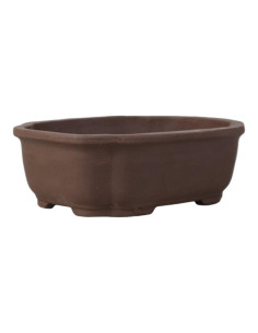 Oval Bonsai Pot 24*19*8 cm Unglazed – Yixing 2