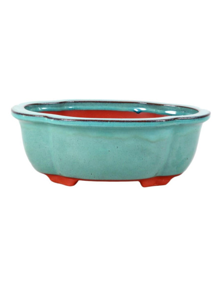 Vaso de Bonsai Oval 30*22*10 cm Verde – Yixing