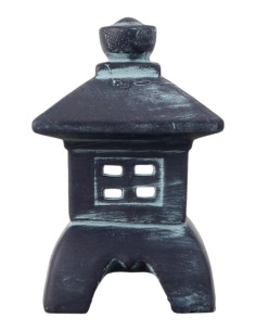Mini-Keramiklaterne - Schwarz - 18*10*10 cm