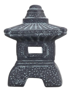 Keramik Laterne Mini - Schwarz - 18*10*10 cm