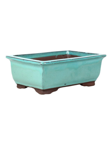Vaso de Bonsai Retangular 27*18*9 cm Verde – Yixing