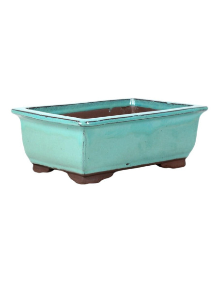 Vaso de Bonsai Retangular 32*24*12 cm Verde – Yixing