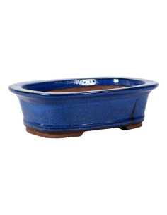 Maceta de Bonsai Oval 23*16*7 cm Azul – Yixing 2