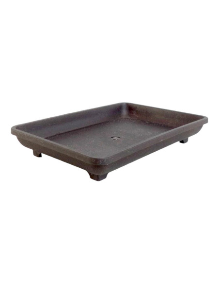 Plat en Plastique Rectangulaire 21*15*2 cm Noir - Japon