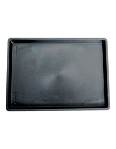 Piatto di plastica rettangolare 24*18*2 cm nero - Giappone