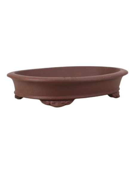 Ovaler Bonsai-Topf 35*28*8 cm ohne Glasur - Yixing