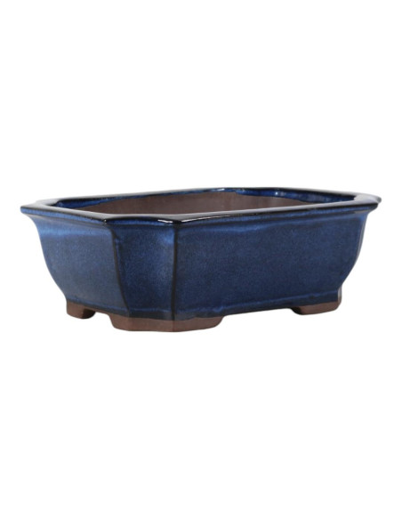 Vaso de Bonsai Retangular 30,5*24*10 cm Azul – Yixing