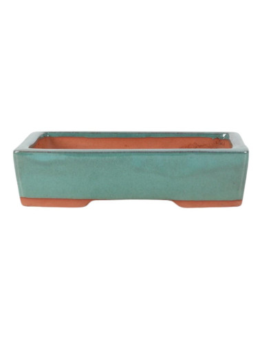 Vaso de Bonsai Retangular 35*27*8,5 cm Verde – Yixing