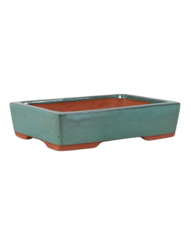 Vaso de Bonsai Retangular 35*27*8,5 cm Verde – Yixing