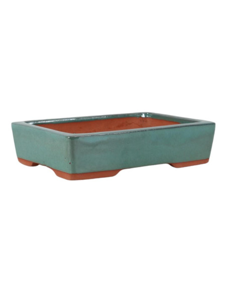 Vaso de Bonsai Retangular 35*27*8,5 cm Verde – Yixing
