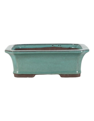 Vaso de Bonsai Retangular 28*23*9 cm Verde - Yixing