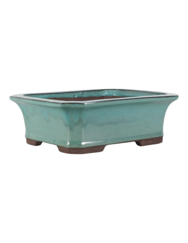 Vaso de Bonsai Retangular 28*23*9 cm Verde - Yixing