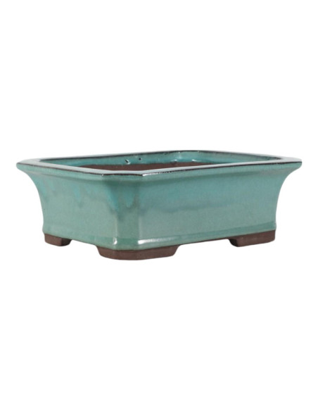 Vaso de Bonsai Retangular 28*23*9 cm Verde - Yixing