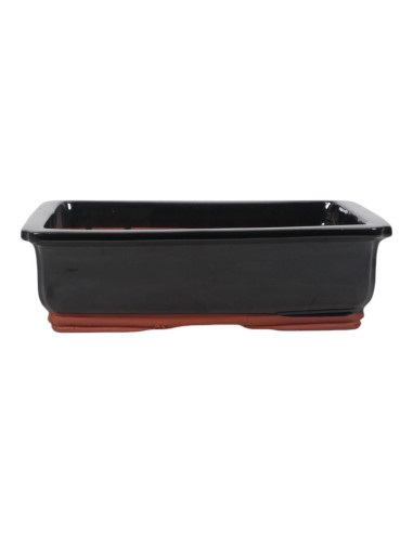Vaso de Bonsai Retangular 39*30,5*12 cm Preto - Yixing