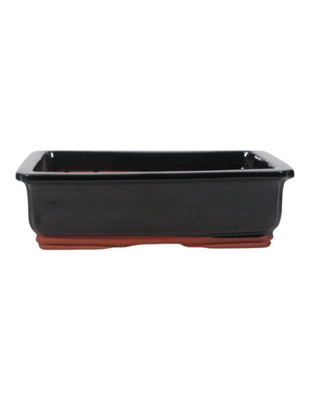 Vaso de Bonsai Retangular 39*30,5*12 cm Preto - Yixing